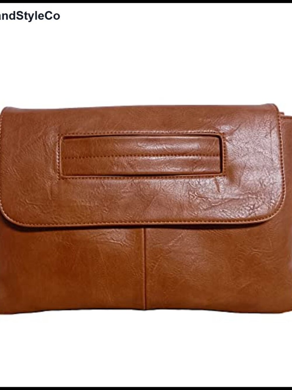 PU Leather Large Clutch Messenger Bag High Capacity Removable Strap